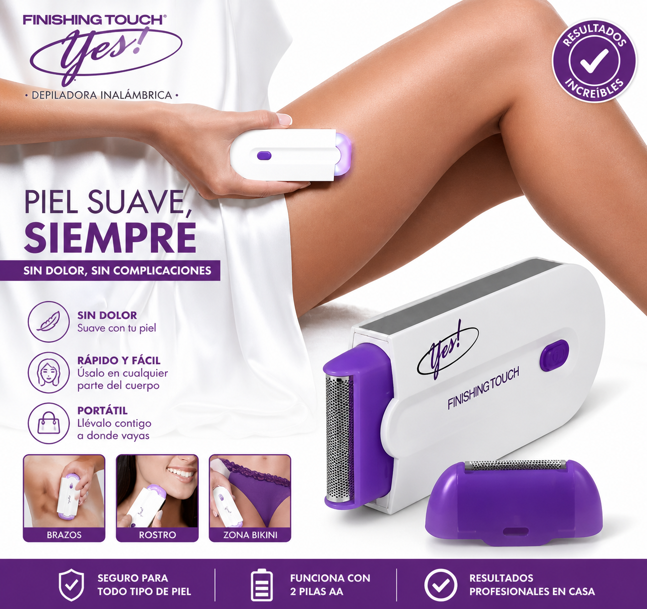 Depiladora Facial y Corporal Yes