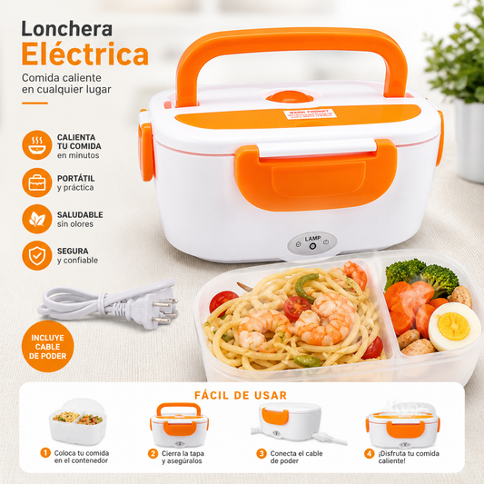 Lonchera inteligente Portátil 1L – Calienta Comida sin Microondas