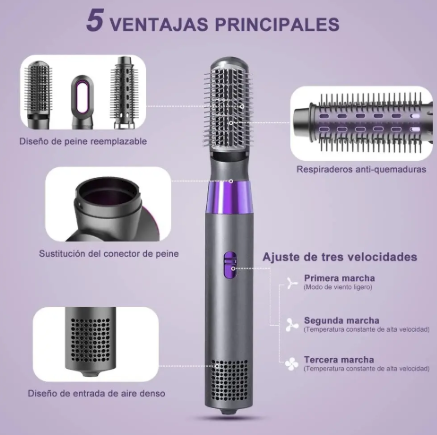 Secador de Pelo Aire Caliente 3 en 1
